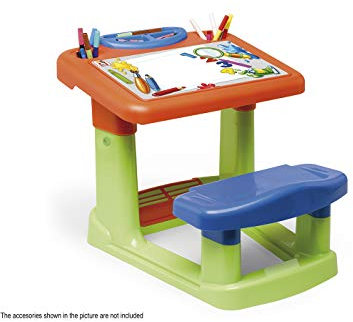 Chicos - Kinderschreibtisch höhenverstellbar für Kinder | Mit Aufbewahrungsschublade & ergonomischem Design | Maltisch ab 24 Monaten (51002)