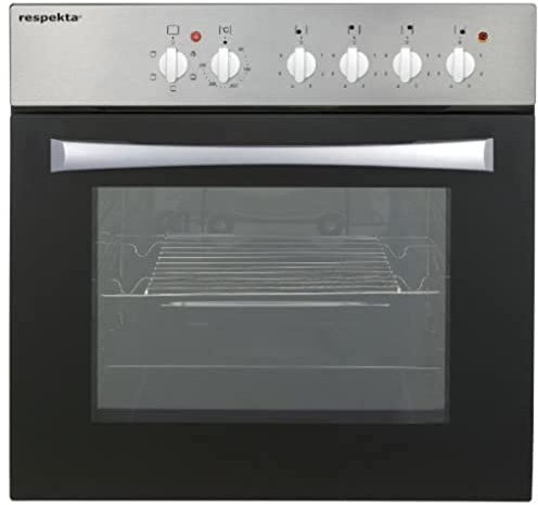 respekta Set Basic AN - Cuisinière encastrable - En acier inoxydable - 59,5 x 59,5 x 57 cm