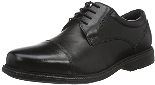 Rockport Herr Charlesroad Captoe Derby, Svart Svart - 43 EU