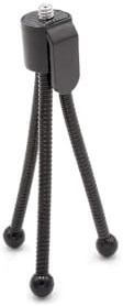 vhbw Mini trépied pour Appareil Photo - Tripod Flexible avec Clip de Support, 12 cm, Noir
