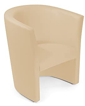 moebel-eins Charly Cocktailsessel Polstersessel Sessel Polsterstuhl Stuhl in beige, beige
