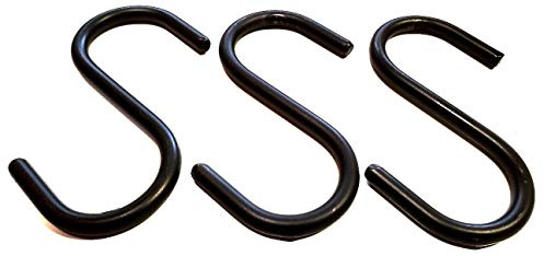 Wrought Iron 4 inch S Hooks - Lot of 3 - Hand Made