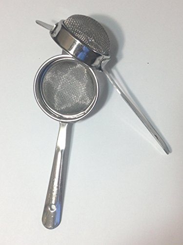 Qualways Stainless Steel Tea Coffee Filter Or Strainer Set Of 2