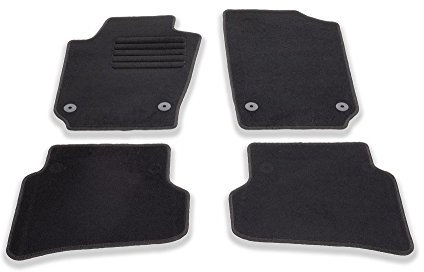 Felpudos Auto Alfombrillas Velour, 4 piezas