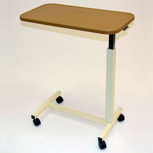 Days Table de lit, Bureau Portable avec Roulettes, Surface d'Écriture à Utiliser dans le Lit ou en Fauteuil Roulant, bureau mobile avec hauteur réglable et plateau laminé