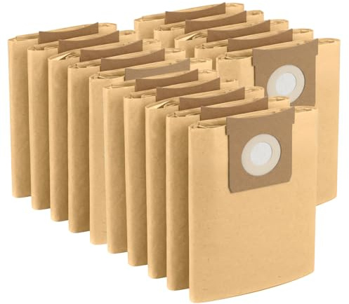 SPARES2GO Strong Dust Bags for Titan 16L 20L 30L 40L Vacuum Cleaners (Pack of 15)