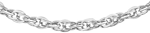 Carissima Gold Damen Hollow 1.7mm Diamantschliff Prinz von Wales Halskette 9k (375)