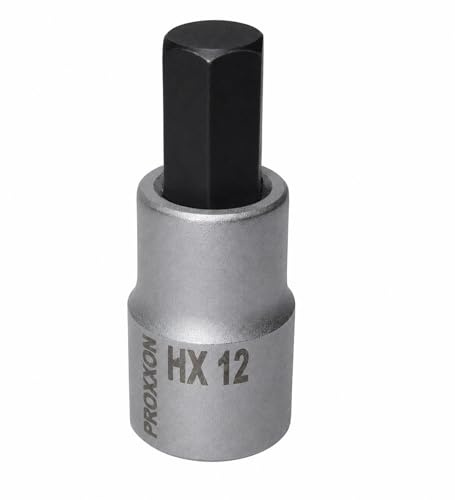 Proxxon 23481 Innensechskant Einsatz 12mm HX12 Antrieb 12,5mm (1/2) | Länge 55mm