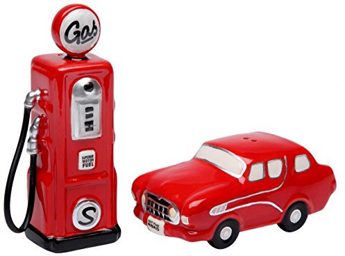 StealStreet ss-cg-62520 3,5 Old Fashion Rojo Coche y Bomba de Gas salero y pimentero