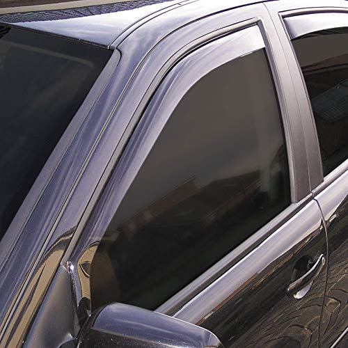 ClimAir Windabweiser Schwarz kompatibel mit Dacia Lodgy / Dokker 5 türer 2012- & Renault Express 2021-