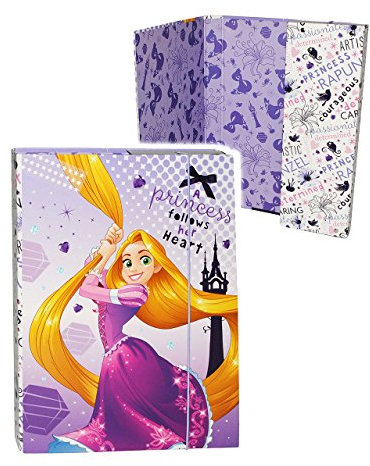 alles-meine.de GmbH Heftordner/Ordner A5 - Rapunzel - neu verföhnt - für Hefte, Zettel und Mappen - Gummizugmappe & Heftmappe - Mappe Ordnermappe/Ordnungsmappe Hefter Hef..