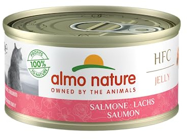 Almo Nature HFC Jelly Katzenfutter nass - Lachs 24er Pack (24 x 70g)