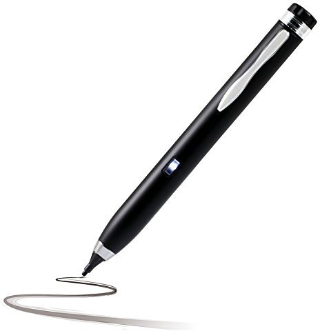 Navitech Black Fine Point Digital Active Stylus Pen Compatible With Amazon Fire HD 6 / Amazon Fire HD 7 / Amazon Fire HDX 8.9