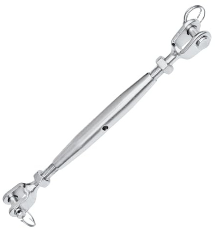 MarineNow Jaw Jaw Closed Body Marine Turnbuckle 316 Stainless Steel Pick Size and Pack Quantity (10mm, 01-Pack)
