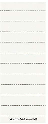 Beschriftungsschild ALPHA®, 3 möglicher Zeilen, 60mm breit, 14mm hoch, weiß