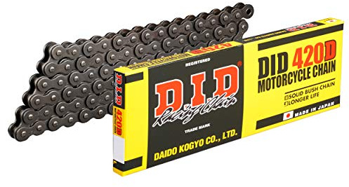 DID, Cadena Did 420D, Negro Y Negro, Longitud, 134 Eslabones Con Unión Clip, Rj