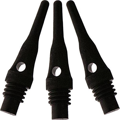 Viper by GLD Products Dart Accessory: Tufflex S.S. (Super Short) 2BA Thread Soft Tip Dart Points, Black, 1000 Pack (37-1690-01)