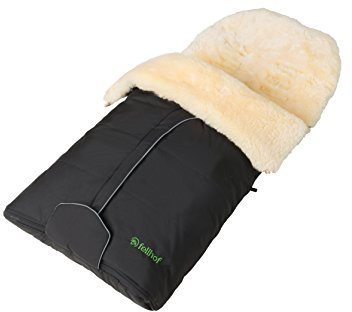 Fellhof Fellsack Cortina schwarz Mittelreißverschluss und Doppel-Rundumreißverschluss Öffnung am Fußende waschbar