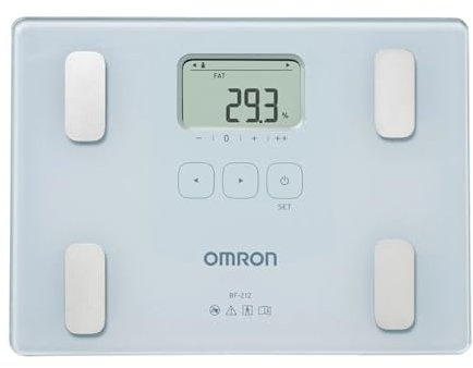 OMRON BF212 Bilancia digitale con misuratore della composizione corporea con misurazione del grasso corporeo