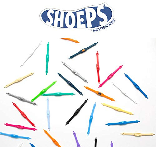 Shoeps Elastic Laces, 14 pieces - Mix Pink - Multi-Colour, Regular