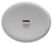 Niessen tacto - Tecla pulsador con visor simbolo luz tacto plata