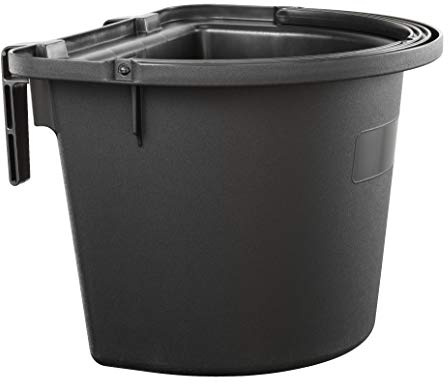 Plastik Panaro 30086M.079 Futterstation Pferde, schwarz, 345 x 395 x 270