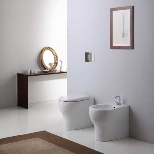 Kiamami Valentina - Sanitari Bagno a Terra con Design Moderno e Scarico Traslato | Soave