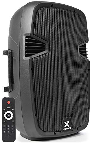 Vonyx SPJ1200ABT 12-Inch Active PA Speaker, 600W Bluetooth-Enabled Powered Speaker for Live Events and DJ Performances, Active PA Speaker, Active Powered Speaker, Active Speaker