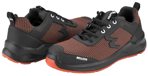 Bellota Kör säkerhetssko, unisex konstruktionsskor för vuxna, Svart, orange, 39 EU