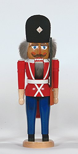 Rudolphs Schatzkiste Nußknacker Däne mit Gewehr Höhe= 41cm NEU Weihnachten Seiffen Nutcracker Nüsse Erzgebirge Winter Dekoration Holzkunst Holz Weihnachtsmann Christmas Walnuss