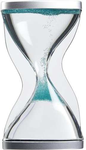 TFA Dostmann Contra Sanduhr mit nach obenlaufenden Kügelchen, Kunststoff, Grün, L69 x B29 x H153 mm