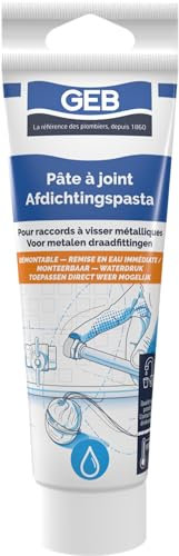 GEB - 1 Tube de Mastic Pate Pour Joint d'Etanchéité - 125 ml