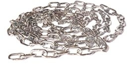 Chapuis BS3 Bobina di catena saldata, maglia corta, in acciaio zincato 55 kg diametro 3 mm x 25 m