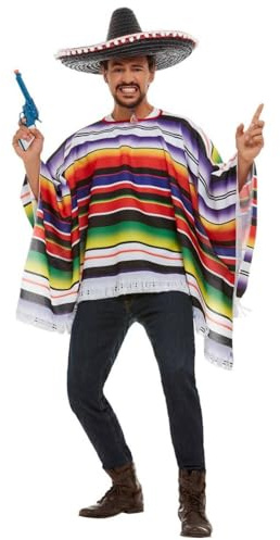 Smiffys Poncho, Multicolor Halloween, Carnaval