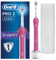 Oral-B Pro 2500 3D White Electric Rechargeable Toothbrush with Travel Case Powered by Braun - Pink - Ships with a UK 2 pin plug