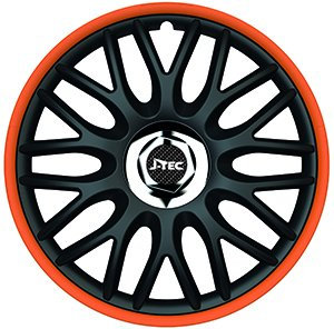 ZentimeX Z778326 Radkappen Radzierblenden universal 16 Zoll ORANGE R