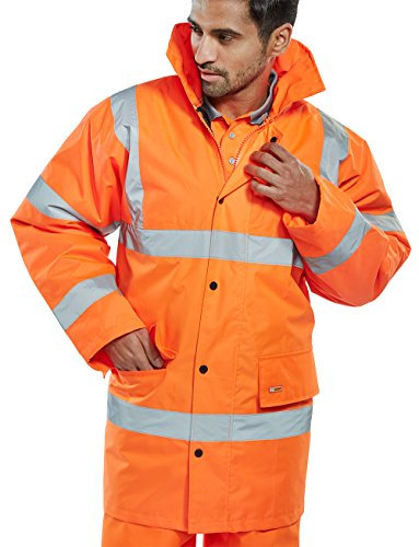 Bee Seen Bau - Verkehrs - Warnschutzjacke - Warnorange, XXL