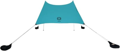 Neso Tents Beach Tent with Sand Anchor, Portable Canopy SunShade - 2.1m x 2.1m - Patented Reinforced Corners (Teal)