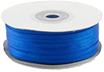 Creativery 91m Rolle Satinband 3mm (107 blau) // Schleifenband einseitiges Hochzeit Taufe Deko Band Dekoband Geschenkband