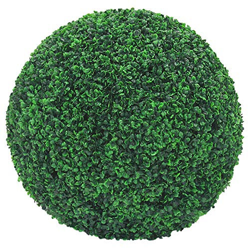 Decovego Deko Buchsbaum 55 cm Künstlich Buchsbaumkugel Kugel Künstliche Pflanzen Pflanze Buchskugel Kunstpflanze Buchskugel