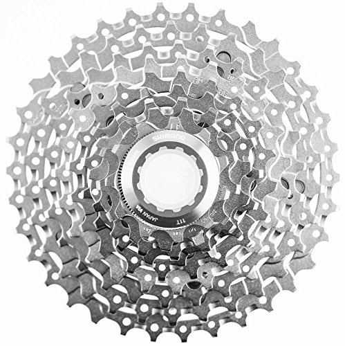 SHIMANO CS-M770 XT Fahrradkassette (9-Fach, 11/34T, Silber)