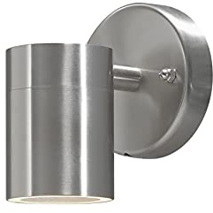 Konstsmide Modena 7572 Wandleuchte (B: 6cm T: 9cm T: 9cm, 1x35W, IP44) rostfreier Edelstahl
