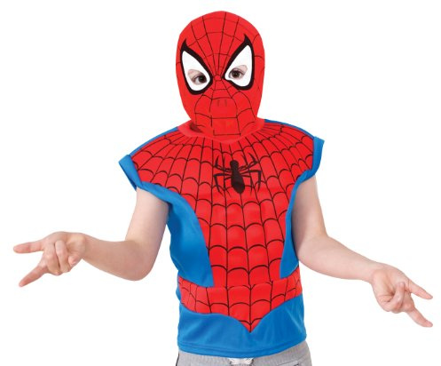 Rubies Spidermankostüm Kostüm Spiderman Spinnenmann Peter Parker Grüne Kobold Spinnennetz Gr. STD