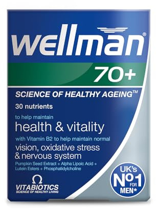 Wellman, Multivitamin Tablets for Men Over 70 Years
