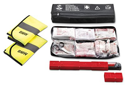 Original BMW Notfalltasche Erste Hilfe Set Verbandstasche + Warndreieck + Warnweste