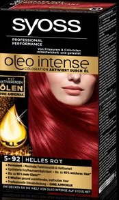 Syoss Oleo Intense 5-92 Helles Rot 115ml, 3er Pack (3x115ml)