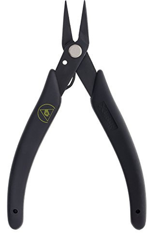 Xuron 485SAS Long Nose Plier with Serrated Static Control Grips by Xuron