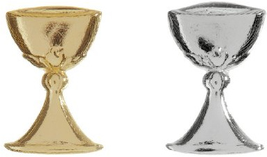 Kerzen Verziermaterial Wachsornament Kelch in der Farbe Gold
