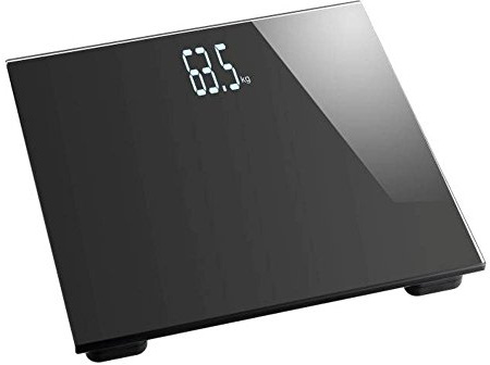 TFA Dostmann Soul Digitale Personenwaage, 98.1107, modernes flaches Design, genaue Wiegetechnik, automatisches Einschalten, Trittfläche aus gehärtetem Glas