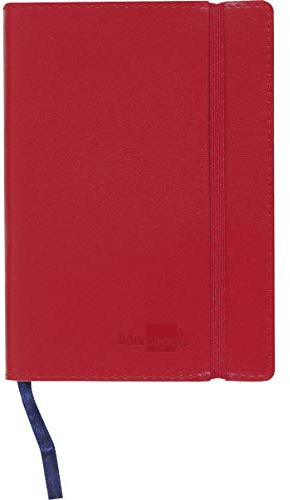 Notizbuch - A5, kariert, 120 Blatt, rot
